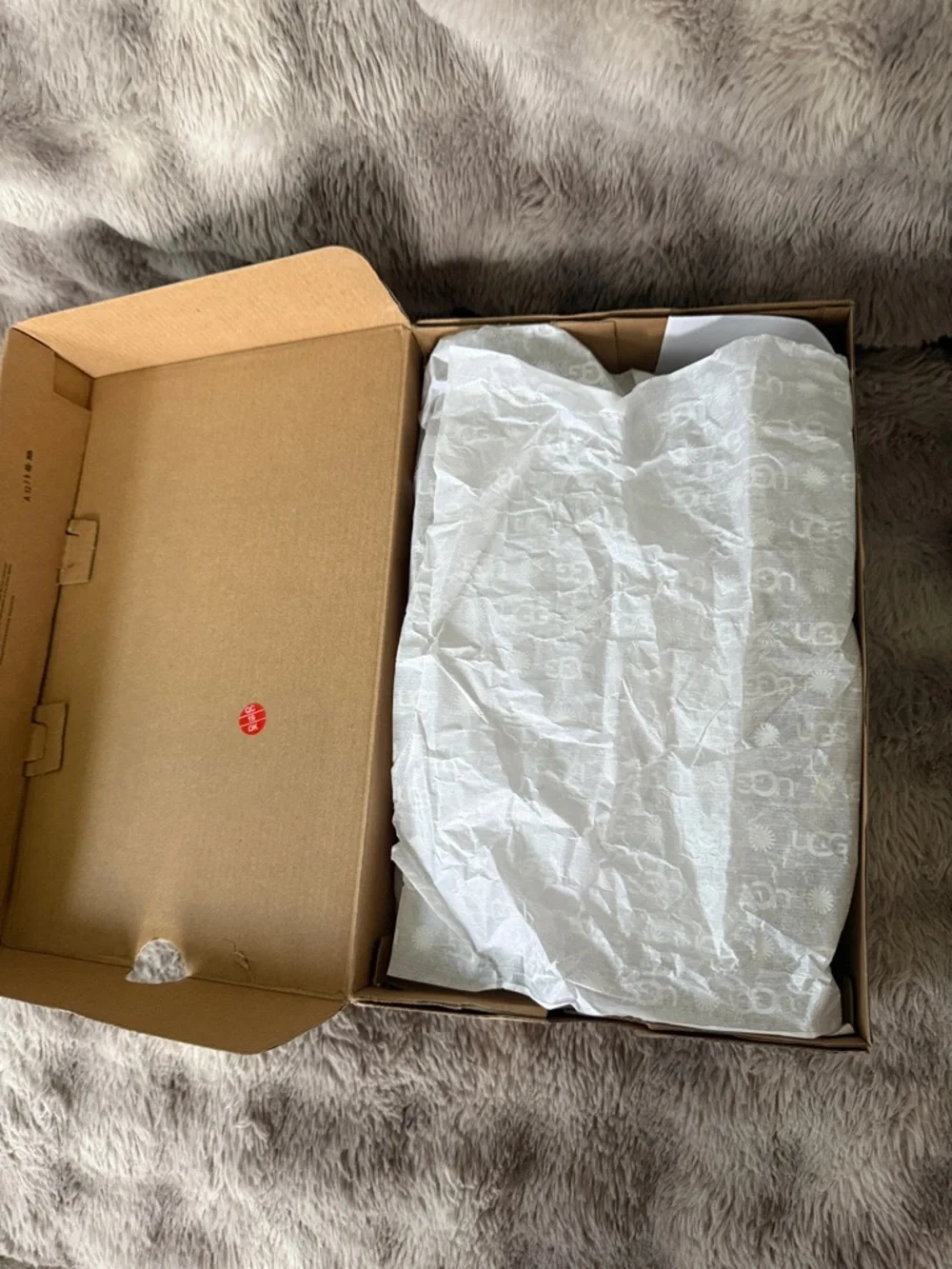 BNWT UGG Chestnut Suede Shearling Mule Slides comes with original box W size 8 - Picture 10 of 10